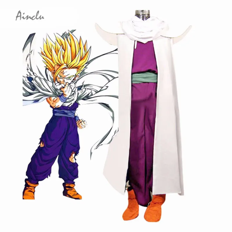 Ainclu Dragon Ball Son Gohan Piccolo Lord Super Saiyan Боевая форма, костюм для косплея