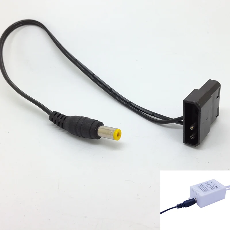 Новый PC 4PIN Molex 5 мм x 2 1 кабель питания постоянного тока 12 В а для светодиодного