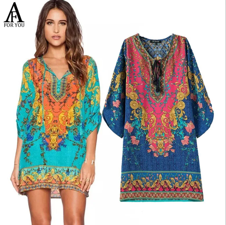 summer style Indian baroque Desigual Vintage dress 2016 vestidos women Dresses vestido de festa dress vestidos _ - AliExpress Mobile