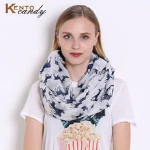 2017 new fashion Moose print infinity scarf Women for Christmas elk yarn hijab animal loop scarf