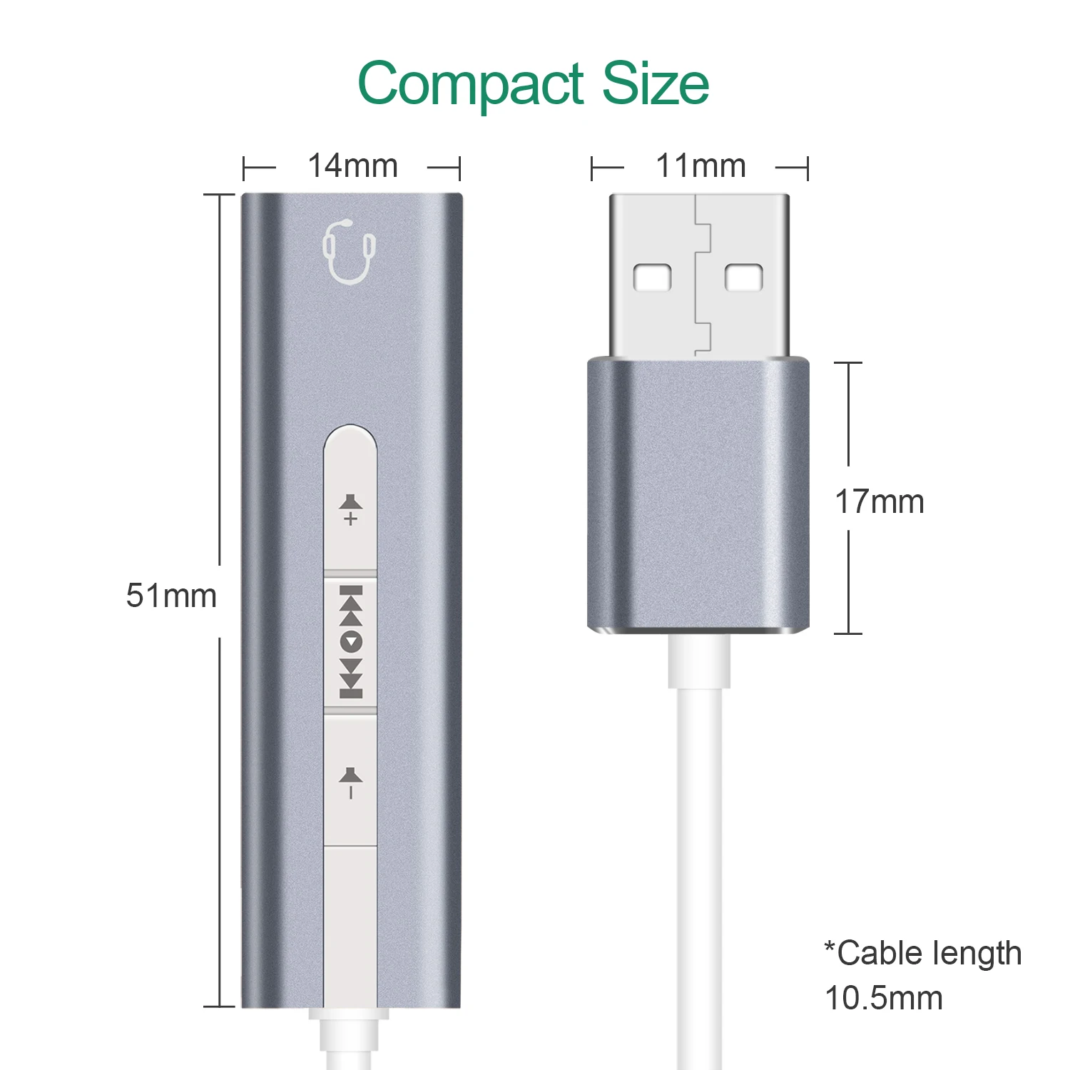 Внешняя звуковая карта, GOOJODOQ 2 в 1 3,5 мм USB аудио интерфейс микрофон адаптер для наушников для ПК ноутбук USB звуковая карта