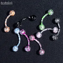 8 шт. изогнутый пирсинг для бровей, нососок, Лабрет для губ, хирургическая стальная головка, банан, спиральное кольцо, пупка, Женское кольцо Jewe