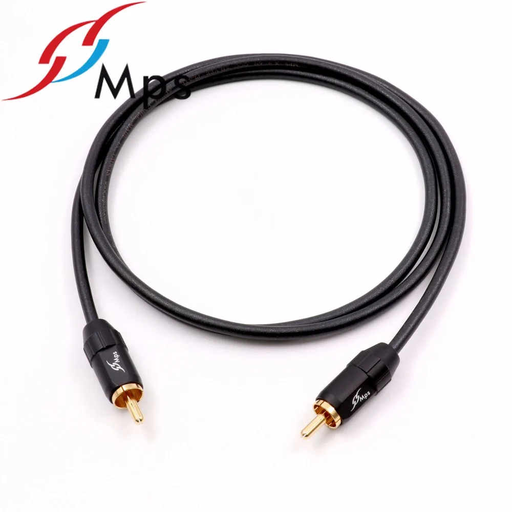 MPS X 9 6N 99.99997% Серебряный OCCS RCA кабель штырь коаксиальный провод для Hifi аудио видео