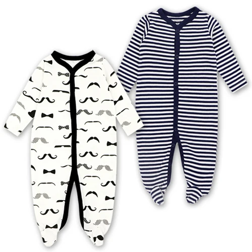 Одежда для маленьких мальчиков; комбинезон для новорожденных; пижама для девочек 3, 6, 9, 12 месяцев; Одежда для младенцев - Цвет: Серый