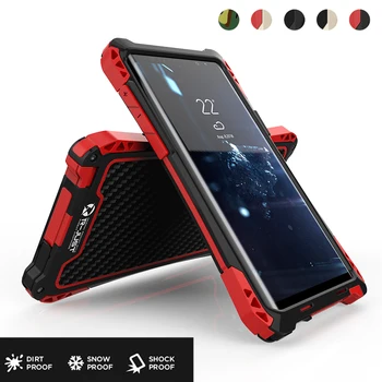 

Note 9 Armor Case for Samsung Galaxy Note 9 Luxury Metal Frame Silicone Bumper Note9 Hybrid Shockproof 360 Full Protection Cover