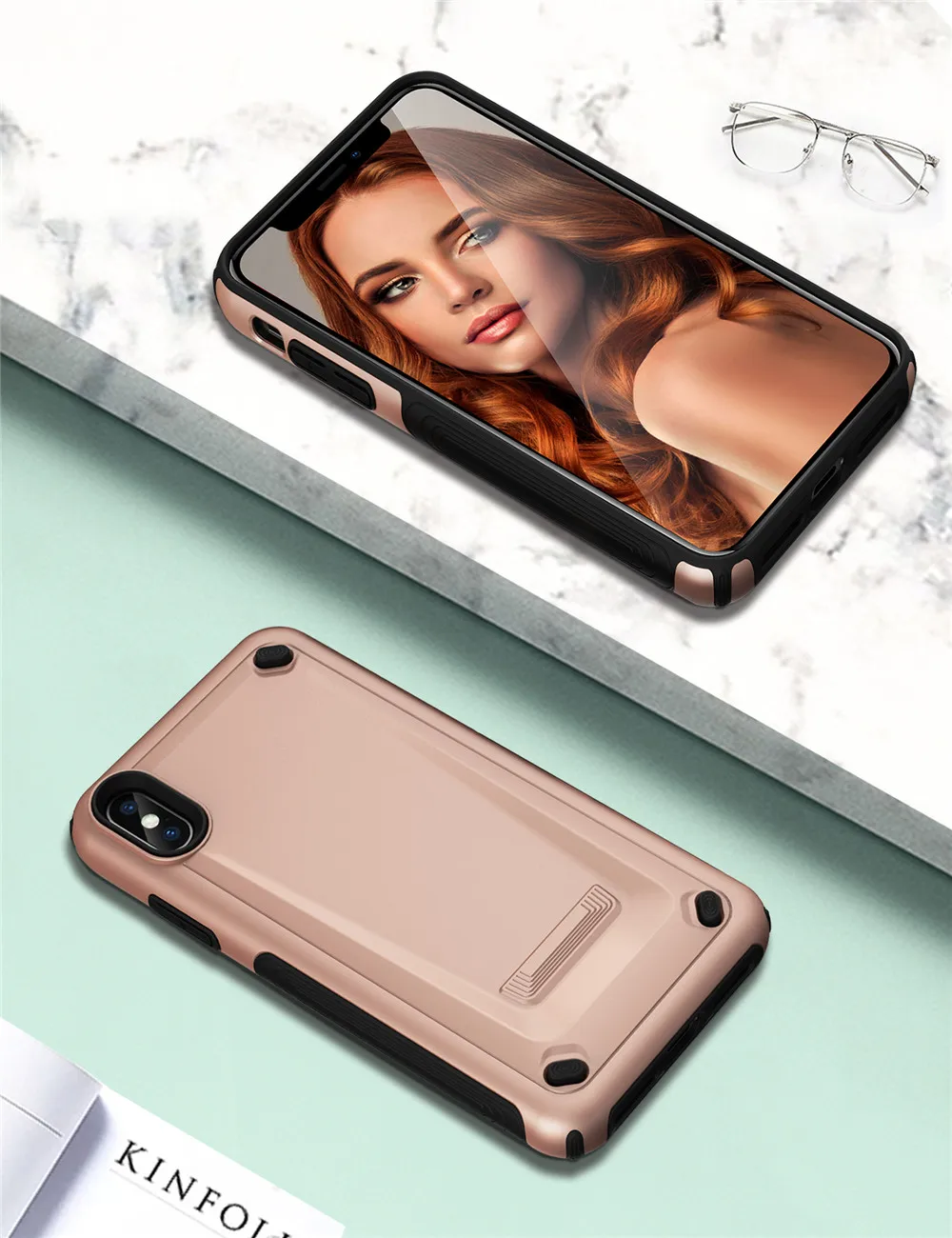 

For Iphone 8 7 6 Plus Case Luxury Fashion Heavy Duty Protective Case Iphone X Xr Xs Max Pc Shockproof Shell I8 I7 I6s Phone Case