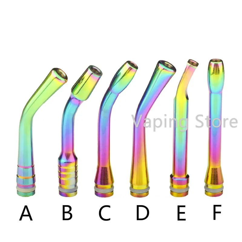

65mm Stainless Steel Rainbow Long Mouthpiece 510 Drip Tip for All 510 Sized Tanks