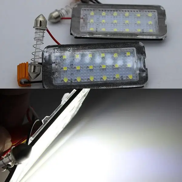2x Error Free Canbus LED Number License Plate lights Lamp for Fiat