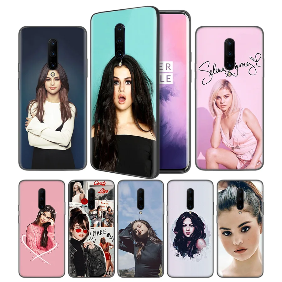 Selena Gomez Soft Black Silicone Case Cover for font b OnePlus b font 6 6T font