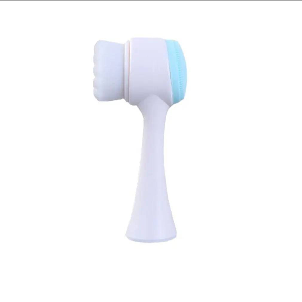 

3D Face Wash Brush Double-Sided Silicone Cleansing Instrument Blackhead Deep Clean Tool Manual Soft Hair Cleaner
