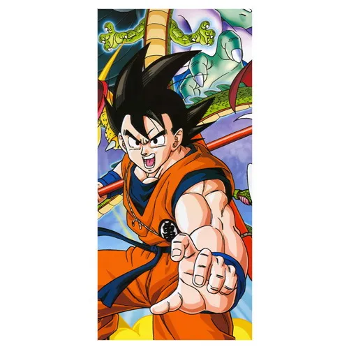 

Custom 35*70cm Bath Towels!Classic Anime_Dragon Ball Printed Beach Towel /Soft Bamboo Fiber Drying Washcloth For Kids Men Women