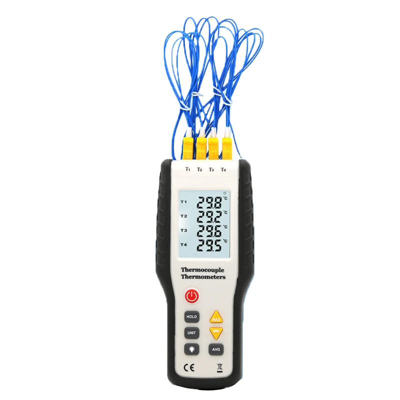 HT9815 четырехканальный цифровой контактный термометр для аквариума термопары