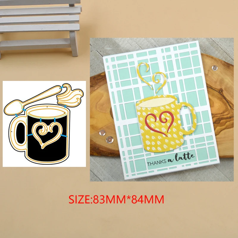 

Luck YCraft Metal Cutting Dies Coffee cup for DIY Scrapbook Photo Album Paper Card Decorative Craft Embossing Die 2019