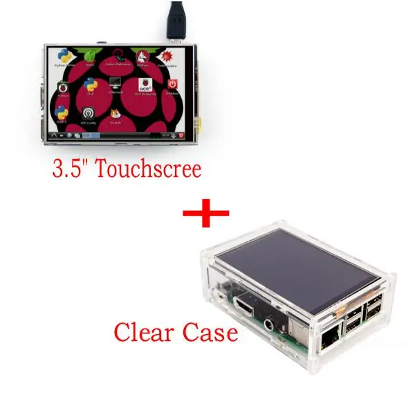 

3.5" LCD TFT Touch Screen Display with Stylus for Raspberry Pi 2 Pi 3 + Acrylic transparent Case
