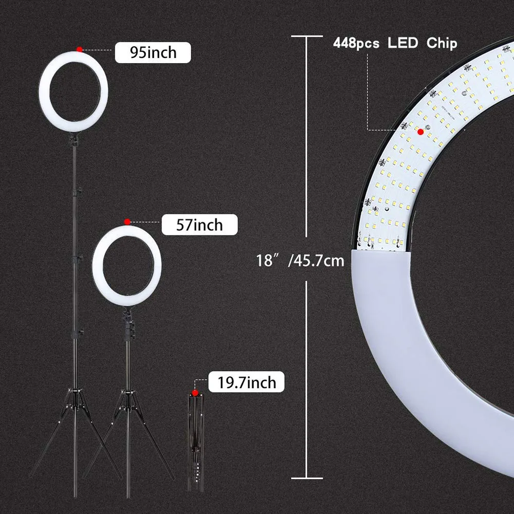 Cadiso 1" дюймовый светодиодный светильник-кольцо, светильник для фотосъемки, светильник ing со штативом, подставка для камеры, смартфона, YouTube, видеосъемка, макияж