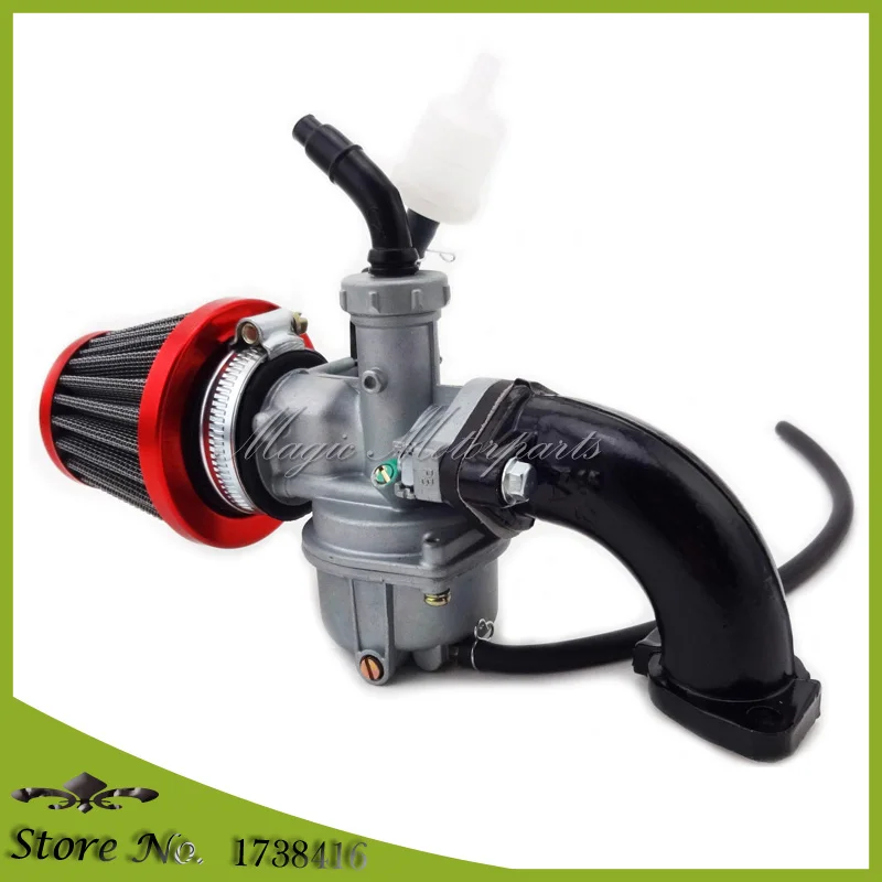 PZ22 Carburetor 22mm Carb Intake Pipe 38mm Air Filter For 110cc 125cc