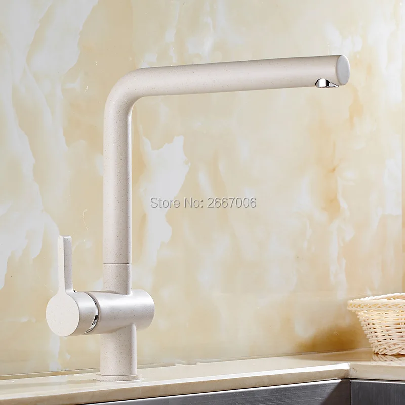 

Free Shipping Contemporary Special Color Painted with dot Swivel Spout Kitchen Sink Faucet 360 degree rotating Mixer Tap ZR2049