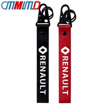 Автомобильный модный металлический брелок с лентой для Renault Megane 2 3 Duster Logan Clio Laguna 2 Captur брелок аксессуары автомобильный Стайлинг