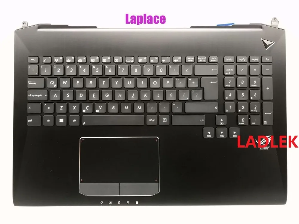 Новая ЛАТИНСКАЯ Испанская клавиатура с подсветкой для Asus Rog G750JW G750JX G750JM palmrest |
