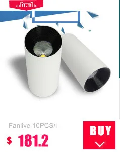 Fanlive 8pcs 7W 10W 15W COB светодиодный световой след 110 V-220 V современные потолочные дома деко Rail Fixutre для магазина ткани картинная галерея