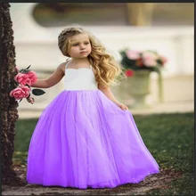 Summer Girl Dress Princess Wedding Party Little Girl Ceremony Flower Lace Princess Dress Child Backless Clothes disney frozen girl dress spring summer super western air love queen princess dress summer child aisha dress