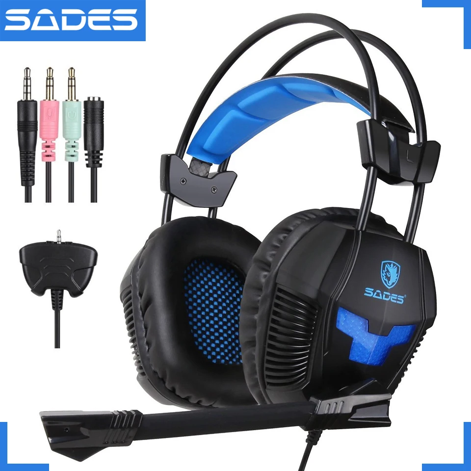 Sades Sa 921 Stereo Gaming Headset Headphones 3 5mm Jack