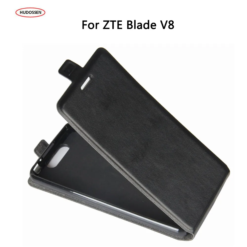 

HUDOSSEN For ZTE Blade V8 Flip Leather Case 5.2" With Card Slot Cover Fundas For ZTE Blade V8 Coque Protective Phone Bags Skin