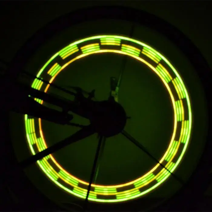 14 светодиодный велосипедный фонарь мотоцикл Велосипедное колесо для велосипеда сигнал колесный бандаж свет 30 изменения Аксессуары для