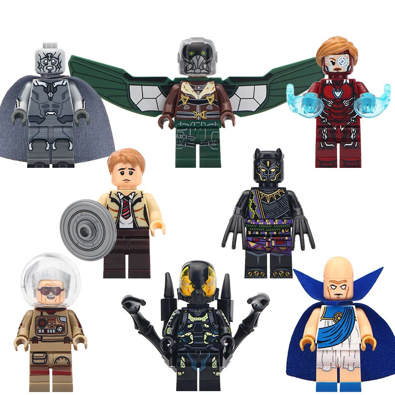 

Single Sale Super Heroes Infinity War Death Vision Pepper T'Chaka Observer Yellow Jacket Building Blocks For Children Toys Gifts