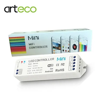 

DC12-24V 3A*4CH RGB/WW/CW mini LED WIFI Controller IOS Android Smart Link Timing Music control rgbw controller