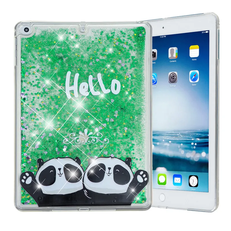 Wekays для Apple Ipad Air2 Ipad 6th Блестящий жидкий силиконовый чехол Fundas для Coque IPad Air 2 IPad 6 IPad6 9,7 дюймов чехол s