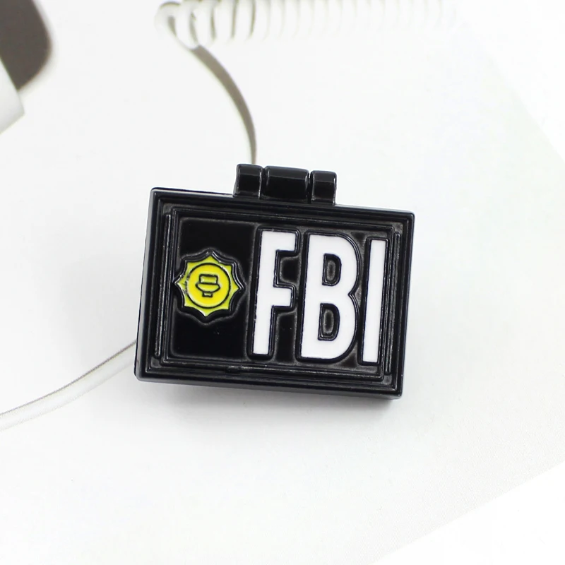 Брошь FBI, визитная карточка, специальный агент I Simpson Spille X-Lime, FBI Fox Mulder, ID Card, эмаль, значок, брошь, Панк ювелирные изделия, подарки