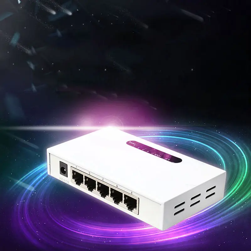 Diewu 5 Порты и разъёмы Gigabit Ethernet сетевой коммутатор Gigabit 10/100/1000 Мбит Настольный концентратор Lan полный/полудуплекс Ethernet-коммутатор(штепсельная Вилка европейского стандарта