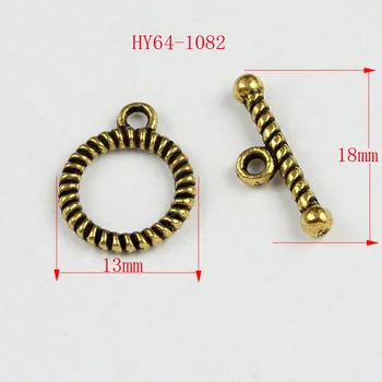 

free shipping 50set 64-1082 Zinc Alloy finding Antique gold Plated Clasps Toggle Clasp Dangle Pendant Fit Jewelry Making