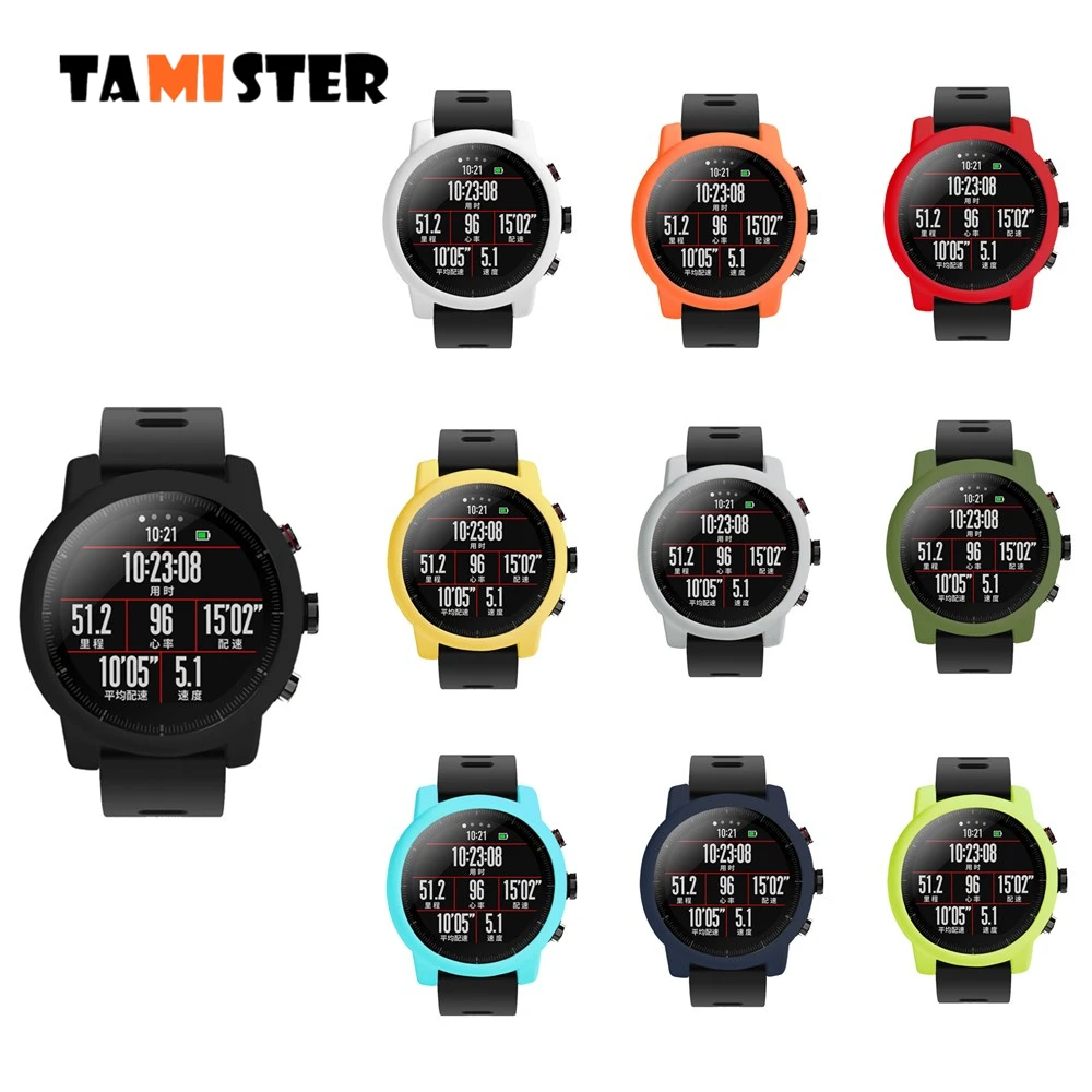 Мягкий чехол TAMISTER для смарт часов Amazfit Stratos 2/2 S силиконовый защитный Huami 2 ремешок