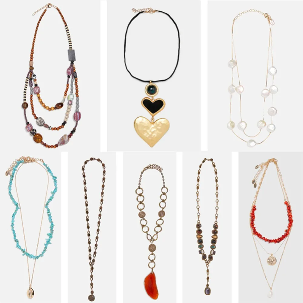 

Vedawas 2019 ZA Heart Choker Necklace Women Jewelry Accessories Boho Collares Shell Statement Handmade Bijoux Wholesale xg2789