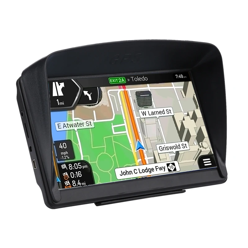Coche GPS navegador 7 pulgadas HD pantalla LCD navegación GPS coche FM Navitel Navegación Satelital camión GPS navegación autopartes último