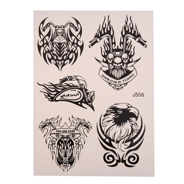 1pc Waterproof Fake Temporary Tattoos Sticker Pattern Print Tattoo