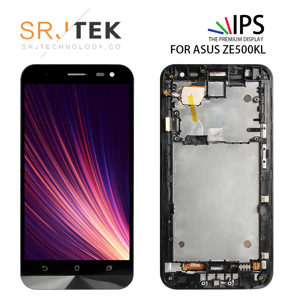 Pаспродажа SRJTEK дисплей ZE500KL для ASUS Zenfone 2 Laser ZE500KL font b lcd b font Z00ED дисплей ZE500KG сенсорный экран дигитайзер матрица сборка Рамка