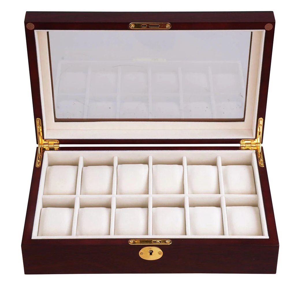 

Organizer Protective Fashion Portable Durable Shockproof Jewelry Storage Wood Watch Case Lightweight Anti Scratch Display Gifts