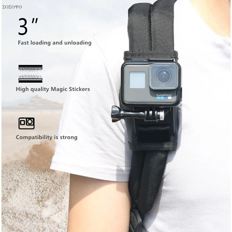 360 Degree Rotary Backpack Clip Quick Attach Shoulder strap Buckle