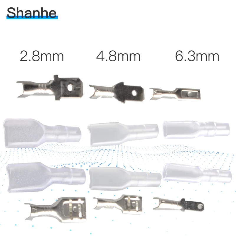 2,8/4,8/6,3 мм обжимные клеммы 25 мама Лопата Разъем+ 25 папа Лопата Разъем+ 50 чехол