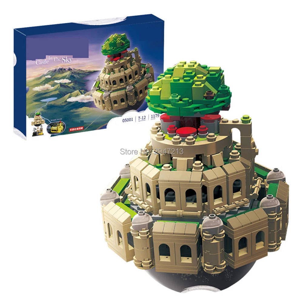 

hot compatible LegoINGlys city technic Creative series Castle in the Sky MOC Building blocks modle brick toys for children gift