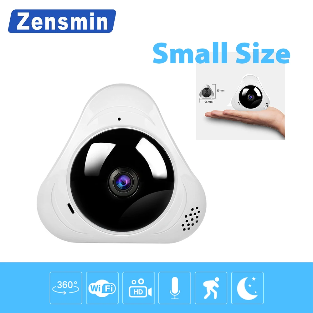 

Zensmin 360 CCTV Camera 720P IP Camera Wifi Cameras 960P Camara IP Fisheye Video Surveillance Cameras
