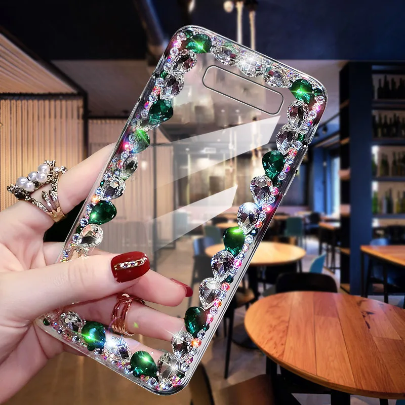 The Collision Diamond Pattern Anti-collision Phone Case Works With For Samsung Galaxy S10Plus | Мобильные телефоны и