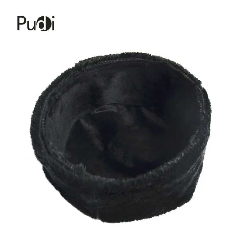 Pudi мужские зимние натуральная кожа шапки-ушанки кепки для холодной зимы, теплые зимние шапки шапка HL803