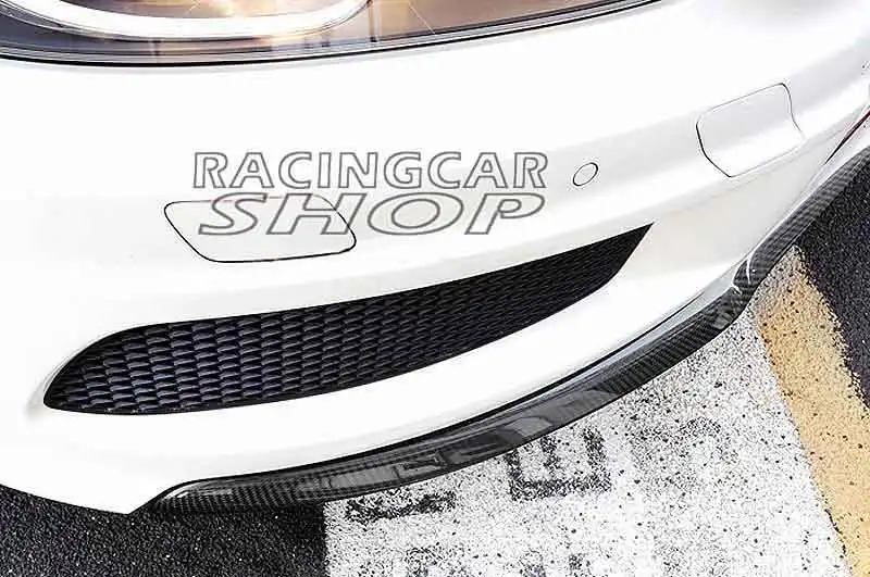 OE-Style Real Carbon Fiber Front Spoiler Lip Spoiler For MERCEDES BENZ W176 A CLASS A250 AMG SPORT BUMPER