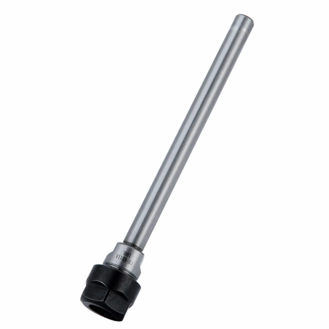 

1pc Straight Shank Collet Chuck Holder C8-ER11A-100L Extension Rod For CNC Milling Tool