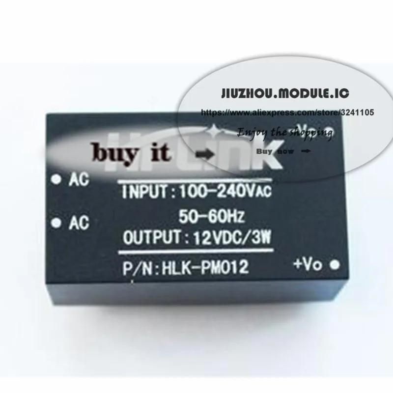 

25PCS/LOT home power HLK-PM01 AC-DC 220V transfer 5V 220 to 5V with mini power supply module,intelligent household switch power