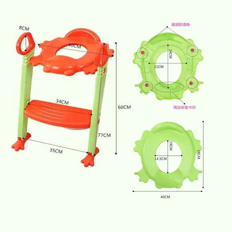 Детское сиденье для унитаза, детский складывающийся горшок, тренерское сиденье, стул с регулируемой лестницей, Детский горшок, сиденье для унитаза